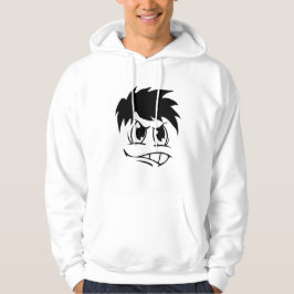 ANSIKTE MÖNSTER DESIGN HOODIE