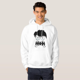 ANSIKTE MÖNSTER DESIGN HOODIE