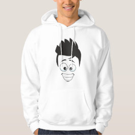 ANSIKTE MÖNSTER DESIGN HOODIE