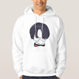ANSIKTE MÖNSTER DESIGN HOODIE