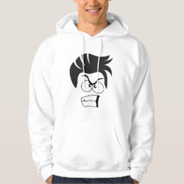ANSIKTE MÖNSTER DESIGN HOODIE