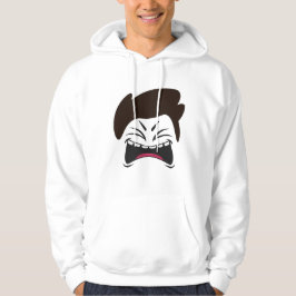 ANSIKTE MÖNSTER DESIGN HOODIE