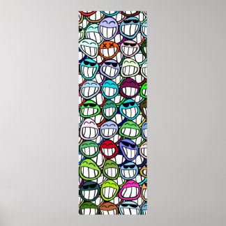 Ansikte Mönster Poster