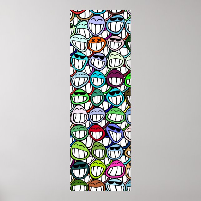 Ansikte Mönster Poster (Framsidan)