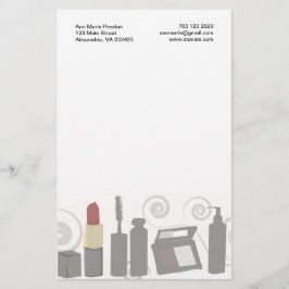 Ansikte naglar, Cosmetologist för snärtögaMakeup Brevpapper