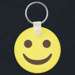 Ansikte Nyckelring<br><div class="desc">Ansikte med leende Emoji. Emoji art 2 av EmojiOne. Licensierad under Kreativ Commons (CC-BY 4.0).</div>