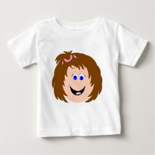 Ansikte och grafik för barn i Roligt T Shirt