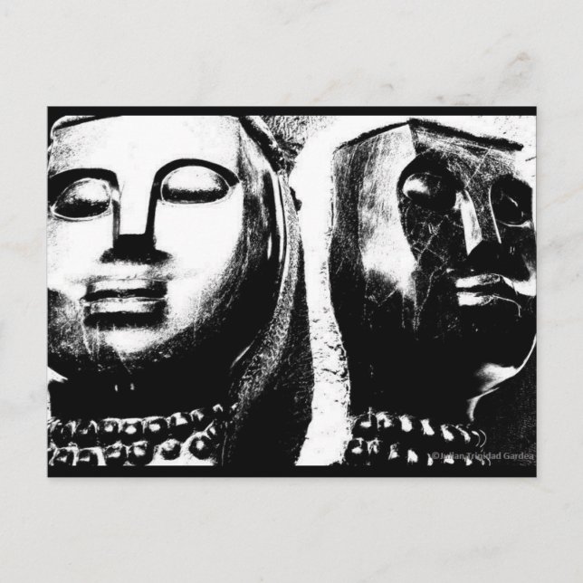 "Ansikte of South Afrika" JTG Art Postcard Vykort (Framsida)