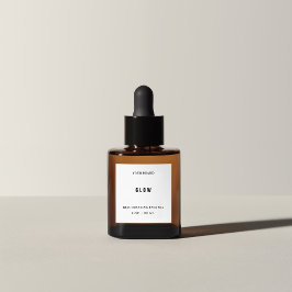 Ansikte Oil Mini Dropper Flaska etikett