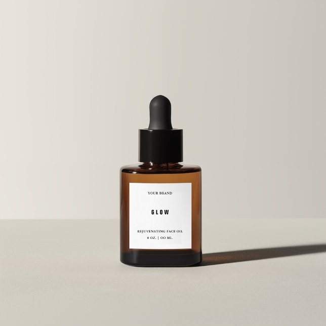 Ansikte Oil Mini Dropper Flaska etikett (Skapare uppladdad)