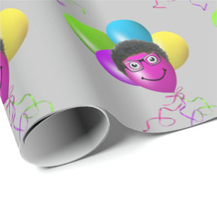 Ansikte på Grått Presentpapper