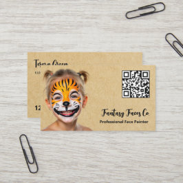 Ansikte Painter QR Visitkort