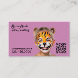 Ansikte Painter Rosa QR Visitkort