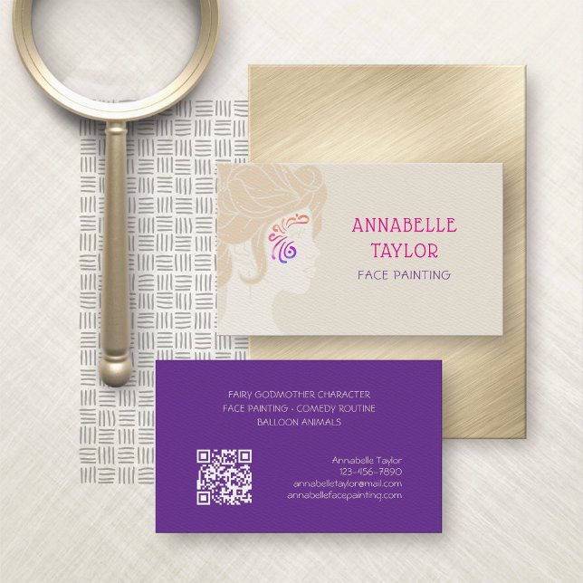 Ansikte Painting Party Visitkort (Skapare uppladdad)