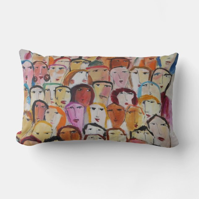 Ansikte Pillow Lumbarkudde (Framsida)