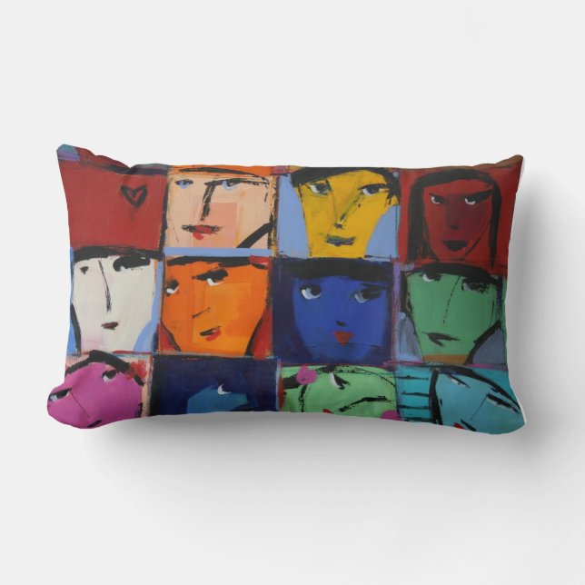 Ansikte Pillow Lumbarkudde (Framsida)