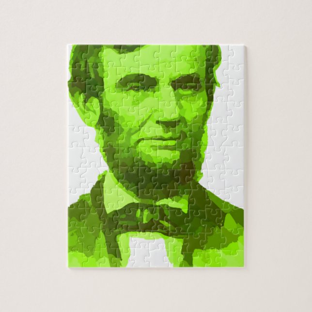 ANSIKTE PORTRAITGifts för PRESIDENTABRAHAM LINCOLN Pussel (Vertikal)