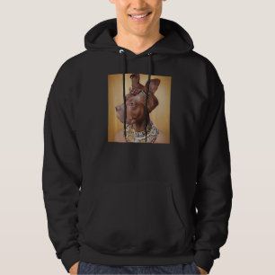 ansikte porträtt i en antikens hund som Cleopatra Hoodie