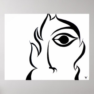 Ansikte Poster