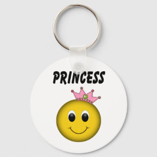 Ansikte Princess med Krona Nyckelring