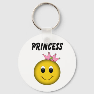 Ansikte Princess med Krona Nyckelring