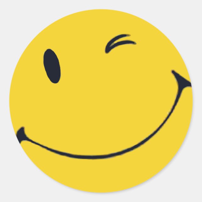 Ansikte Runt Klistermärke (Framsida)