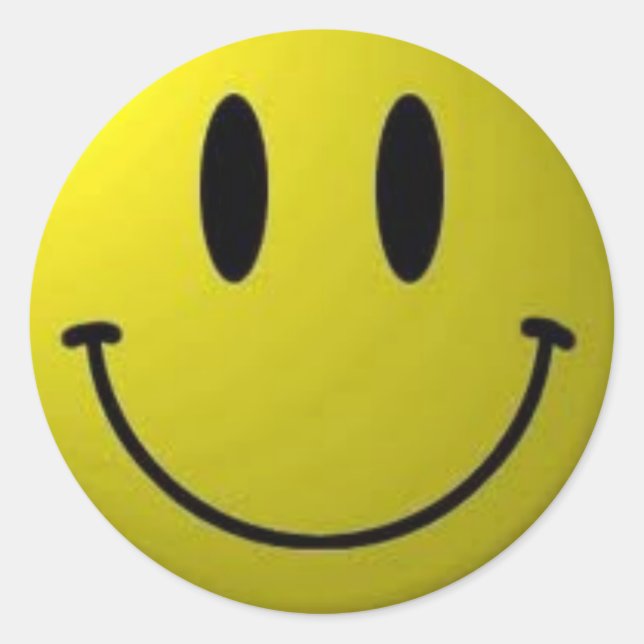 Ansikte Runt Klistermärke (Framsida)