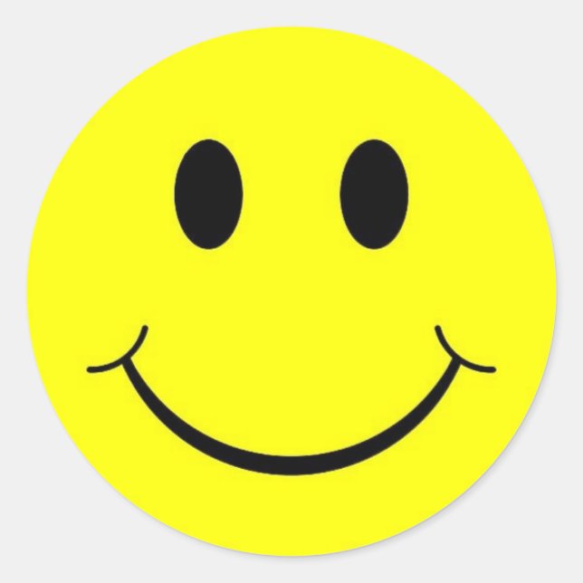 ansikte runt klistermärke (Framsida)