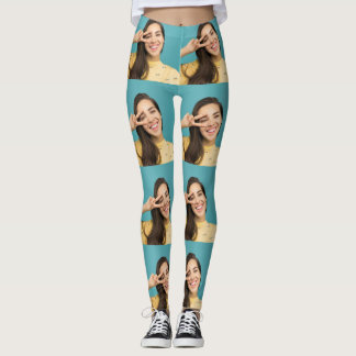 Ansikte Skriv ut fotokollage Leggings Personlig