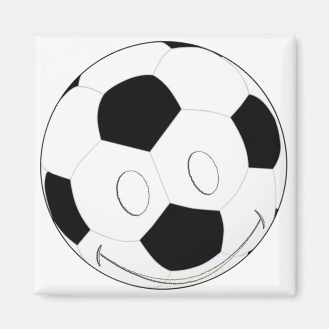 ANSIKTE SOCCER BALL MAGNET (Framsidan)