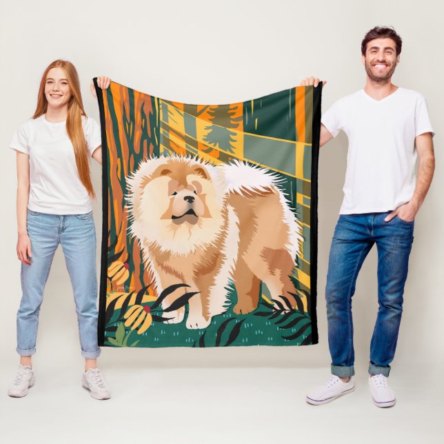 ANSIKTE: SOL Chow fleece filt (På plats)