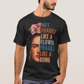 ansikte som en blomma Frida Kahlo-målarkonst för f T Shirt