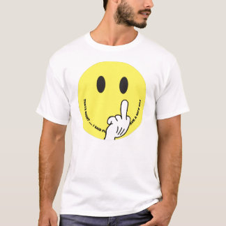 ansikte som ger fingret t-shirt