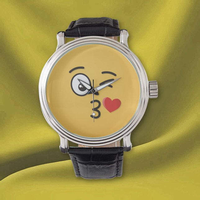 Ansikte som kastar en kyss armbandsur (Skapare uppladdad)