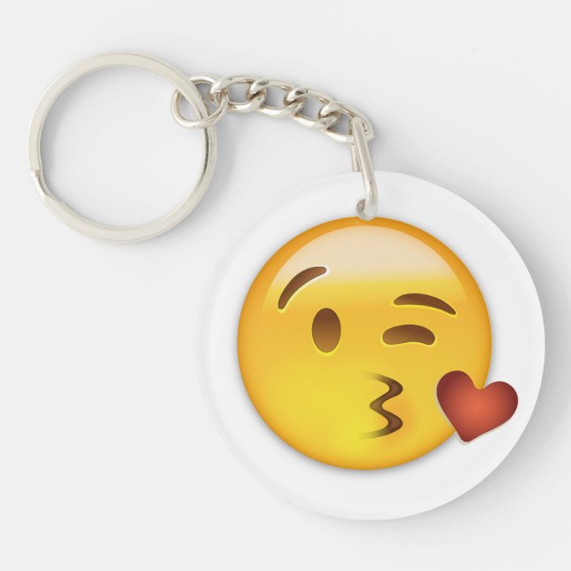 Ansikte som kastar en kyss Emoji (Framsidan)