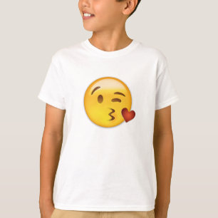 Ansikte som kastar en kyss Emoji Tee