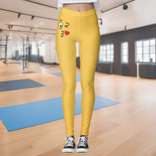 Ansikte som kastar en kyss leggings (Skapare uppladdad)