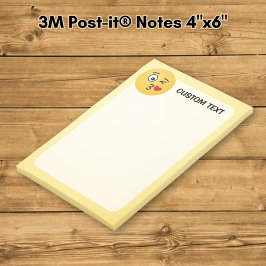 Ansikte som kastar en kyss post-it block