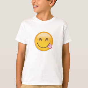 Ansikte som njuter av läcker mat Emoji T-shirt