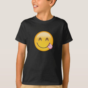 Ansikte som njuter av läcker mat Emoji T-shirt