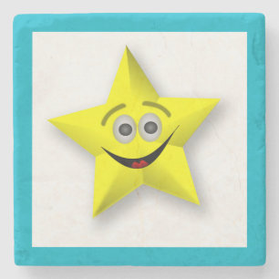 ANSIKTE STAR UNDERLÄGG STEN