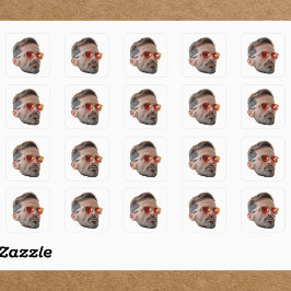 Ansikte-sticker, Anpassningsbar Ansikte-sticker, A Fyrkantigt Klistermärke