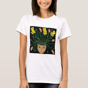 ansikte t-shirt vid våren