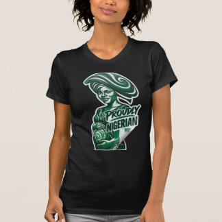 Ansikte talar stolt nigerianska t shirt