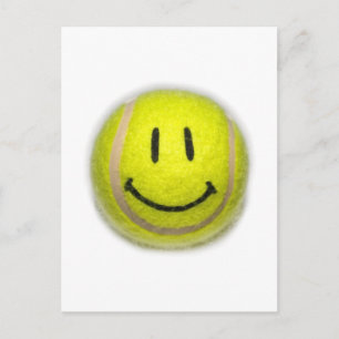 Ansikte Tennis Boll Vykort