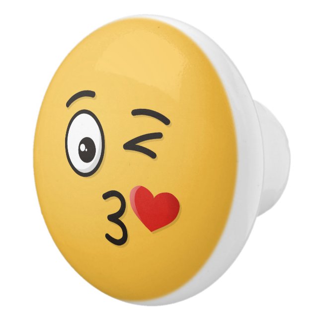 Ansikte Throwing a Kiss Knopp (Höger)