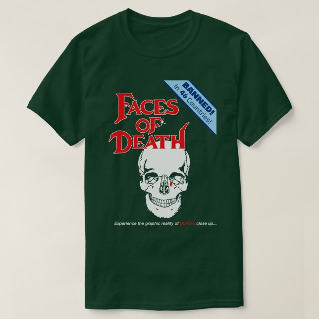Ansikte till döden t shirt (Design framsida)