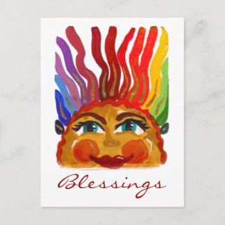 Ansikte Up-vykort Vykort