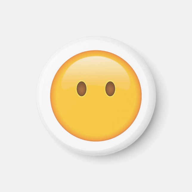 Ansikte utan mun - Emoji Magnet (Framsidan)