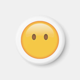 Ansikte utan munnen - Emoji Magnet
